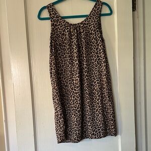 Entro Animal Print Sleeveless Dress